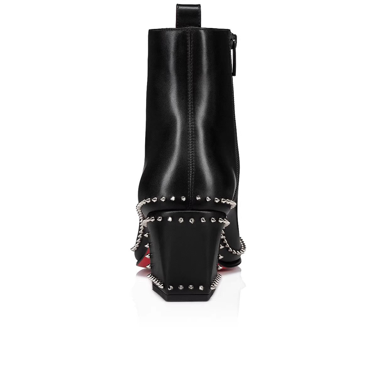 LUX – Stiefeletten in Schwarz mit Nietenbesatz und Absatz